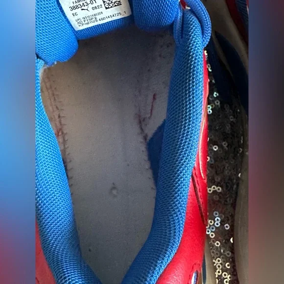 Puma RsFast Dynamic Red and Blue Athletic Men Sneakers Shoes Size 9.5 - Picture 13 of 16